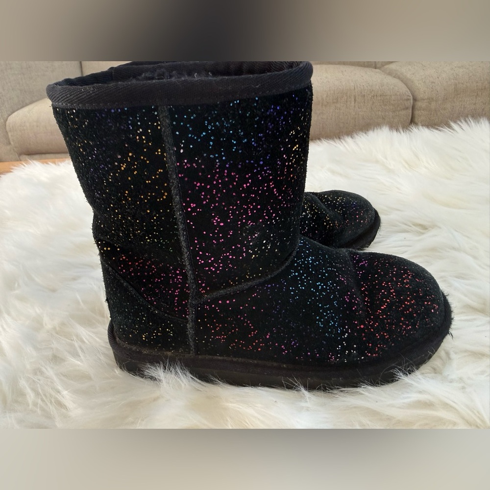 UGG Kids Glittery Black Boots